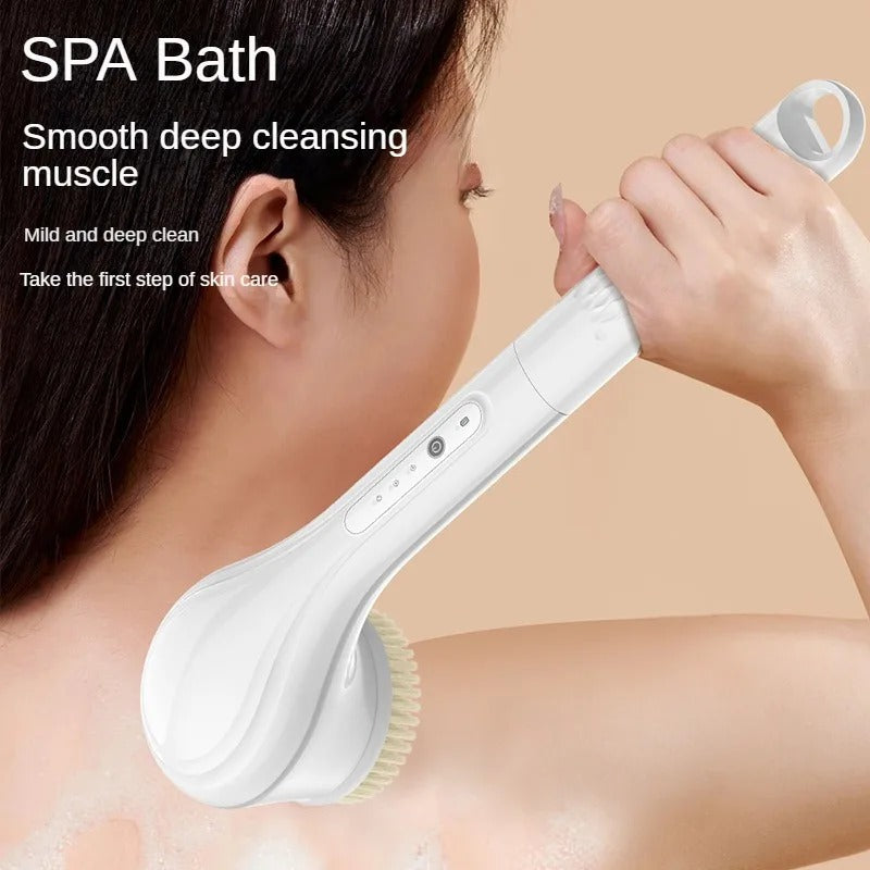 IPX7 Electric Bath Brushes High Quality Mutifunction Long Handle Electric Shower Brush Waterproof 360° Rotating Massage Brush