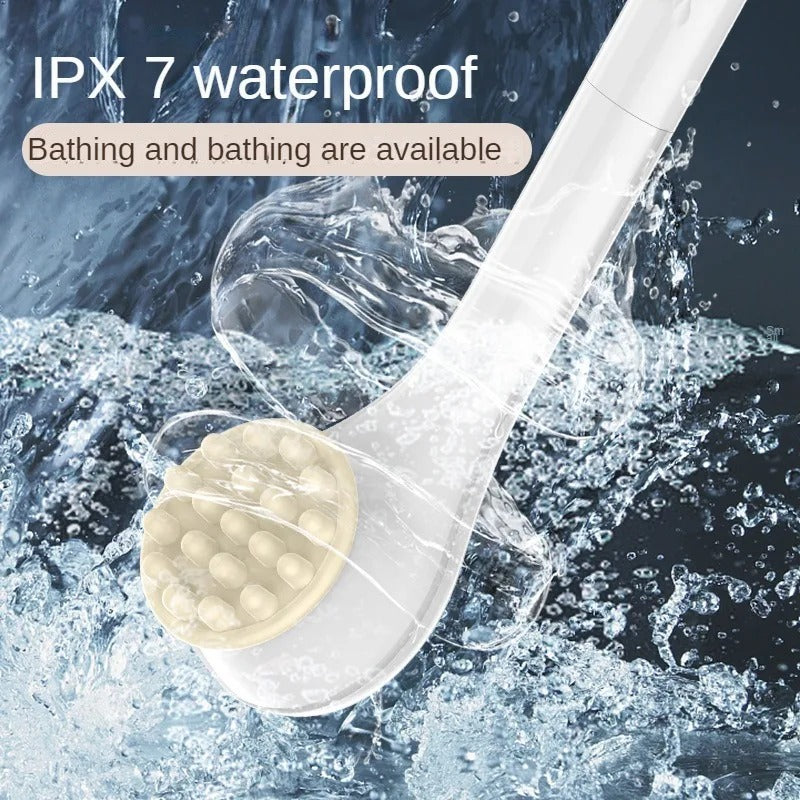 IPX7 Electric Bath Brushes High Quality Mutifunction Long Handle Electric Shower Brush Waterproof 360° Rotating Massage Brush
